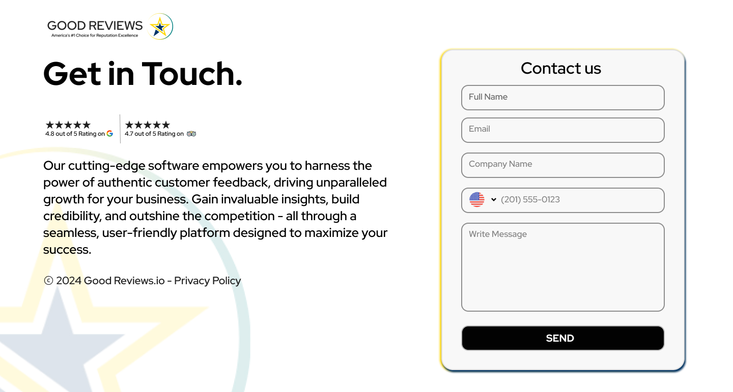 GoodReviews Contact Us
